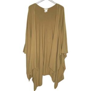 Shiraleah OS Camel Brown Trend Long Open Cardigan Quiet Luxury